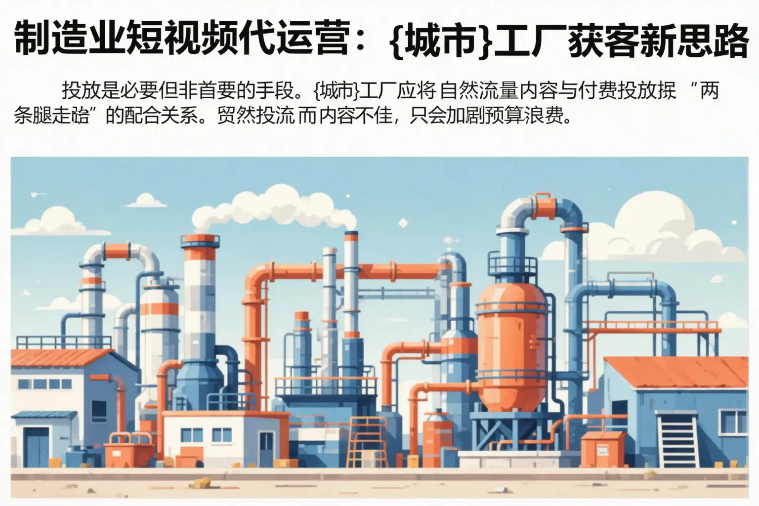 制造业短视频代运营：扶余工厂获客新思路